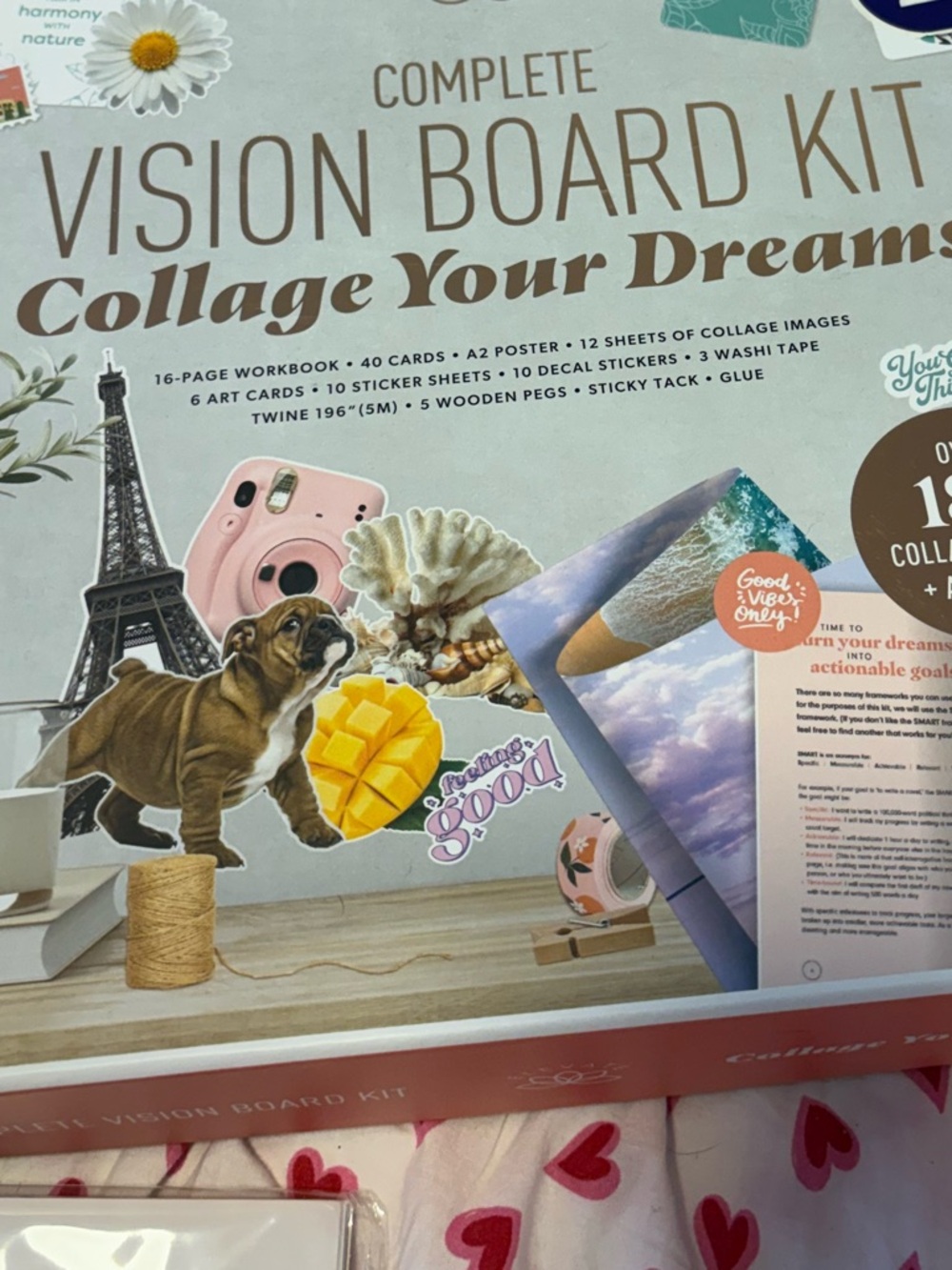 Indigo Vision Board Kit - Blue, Pink, Brown, Yellow